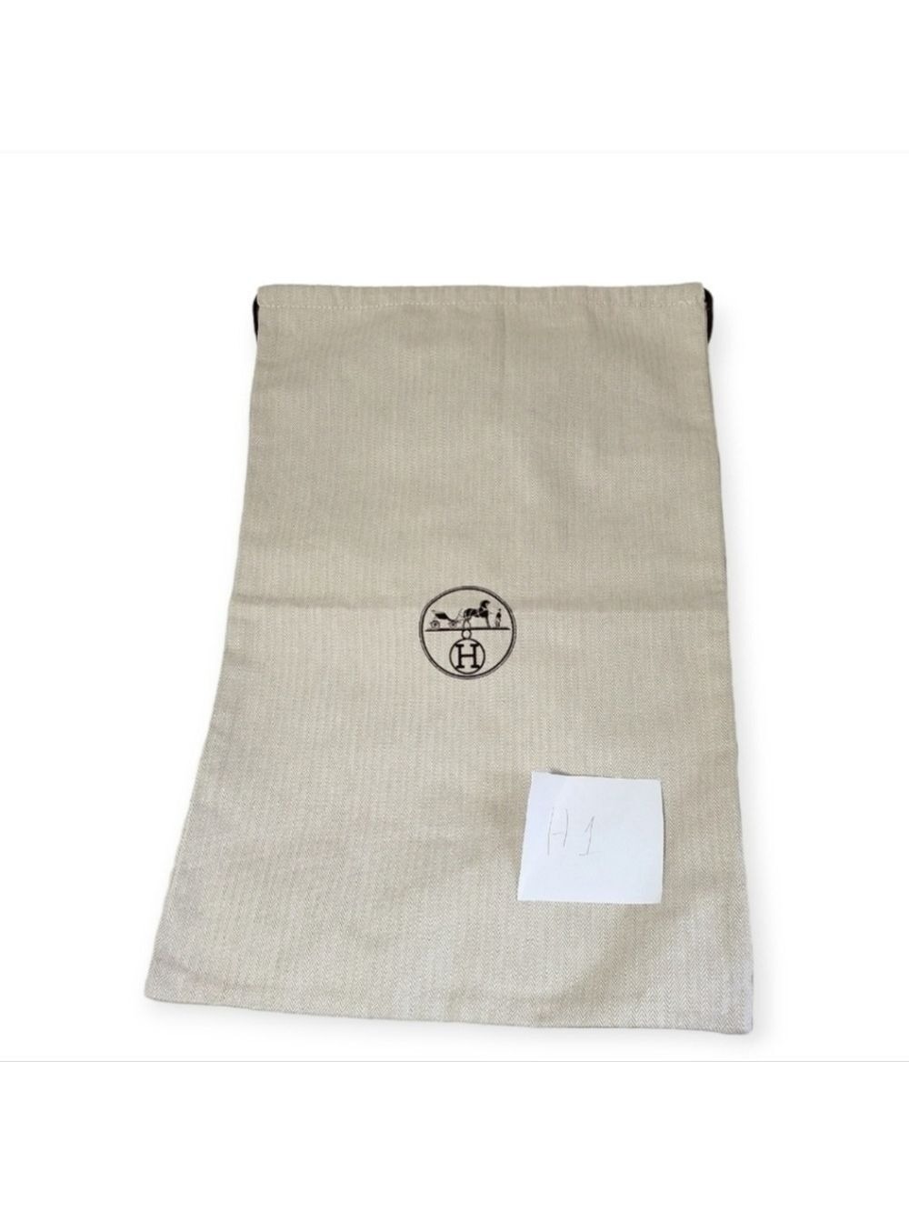 Hermes Cotton Drawstring Dustbag Cover Authentic